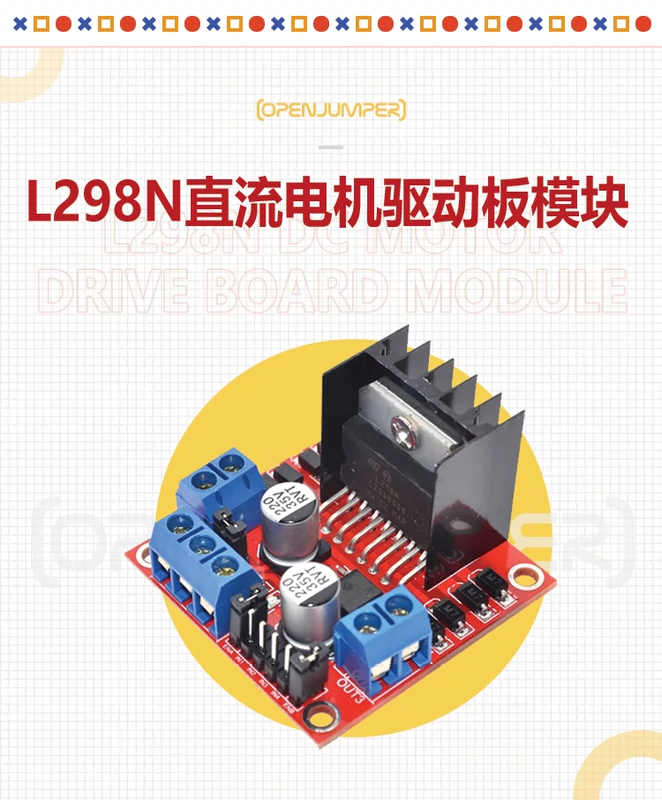 L298N DC Lái Xe Mô-đun Mô-đun DC động cơ bước động cơ xe thông minh cho Arduino