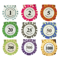 Chip currency Mahjong chip pieces 14 grams of clay Las Vegas Texas Holdem chips accept custom