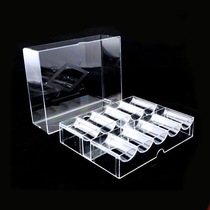High-end 200-yard acrylic chip holder chip box chip tray can be placed for 2 poker