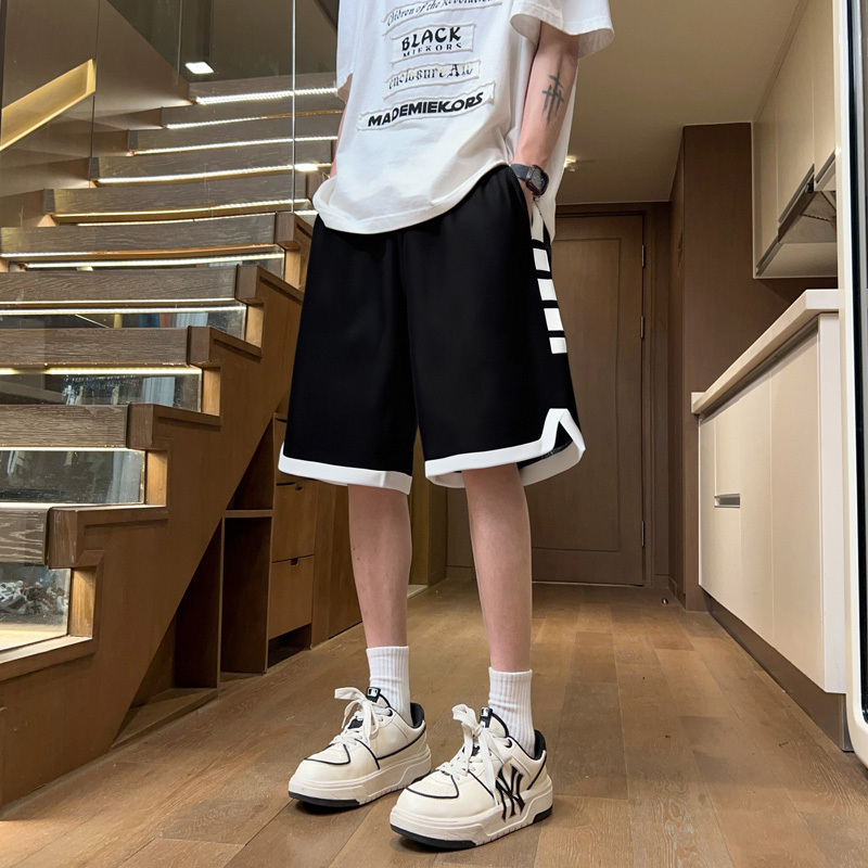Thin Quick-Drying Shorts for Men, Summer Casual Sports Basketball Shorts for Junior High School Students, Teenagers, and Older Children, Black Five-Point Pants Thin Quick-Drying Shorts for Men, Summer Casual Sports Basketball Shorts for Junior High School Students, Teenagers, and Older Children, Black Five-Point Pants