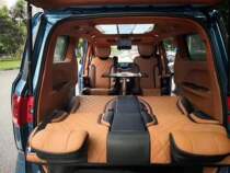 Mercedes-Benz Vito V260L Viano Aviation seats in the third row can be modified for flat sofa bed business interiors