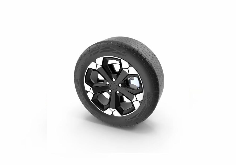 【3D模型】汽车合金轮毂及轮胎-PoseAe