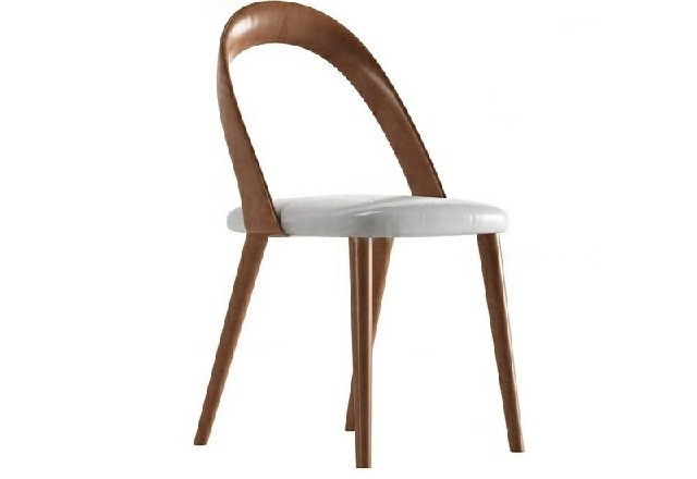 【3D模型】棕木白垫休闲椅 3D 模型-PoseAe