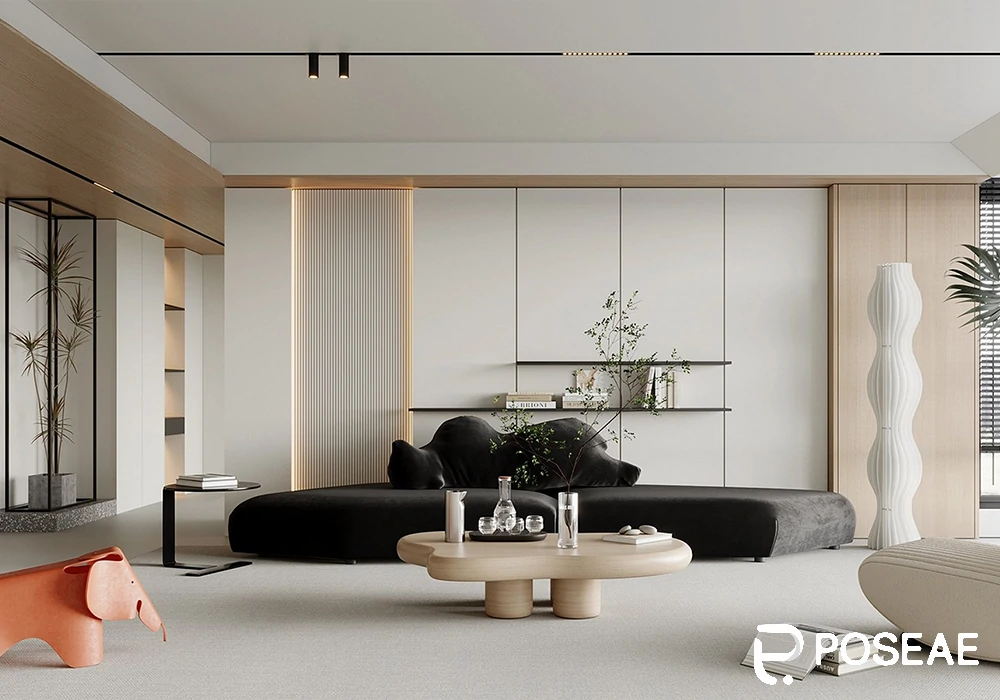 【3D模型】现代简约客厅 3DMAX 模型下载-PoseAe视频创意库