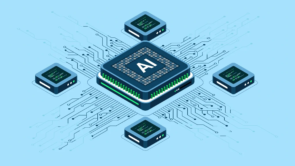 【视频素材】人工智能概念AI芯片等距动画-PoseAe