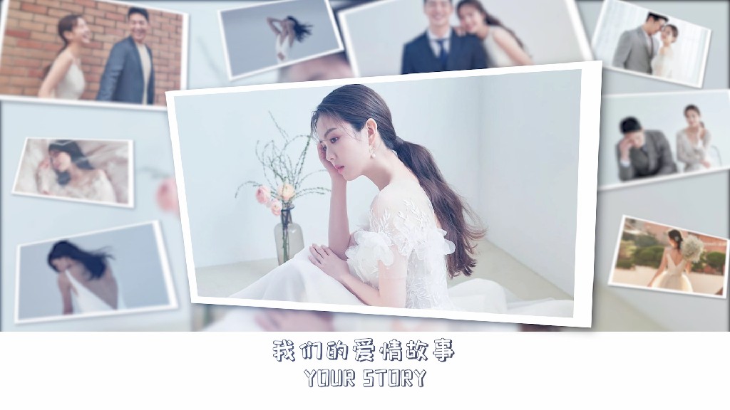 【PR模板】婚礼照片墙相册PR模板-PoseAe视频创意库-PoseAe