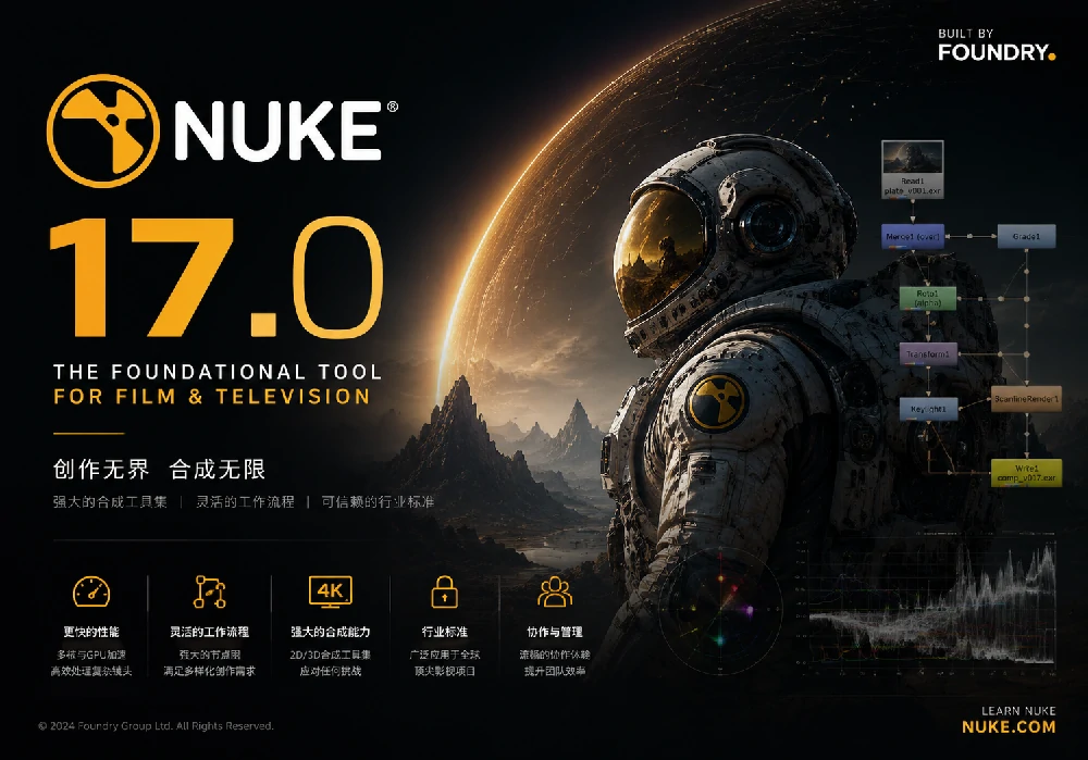 【NUKE 17.0】NUKE 17.0特效合成软件破解版免费下载-PoseAe