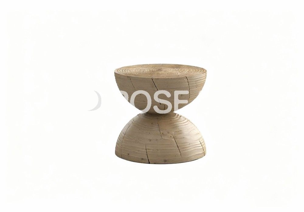 图片[1]-【3D模型】原木双弧凳 3D 模型-PoseAe视频创意库