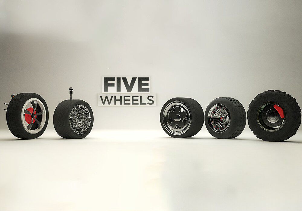 【3D模型】5款轮胎C4D模型-PoseAe