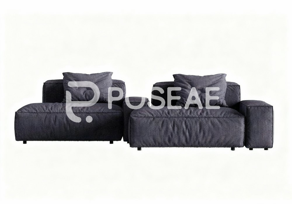 图片[1]-【3D模型】深灰模块组合沙发 3D 模型-PoseAe视频创意库