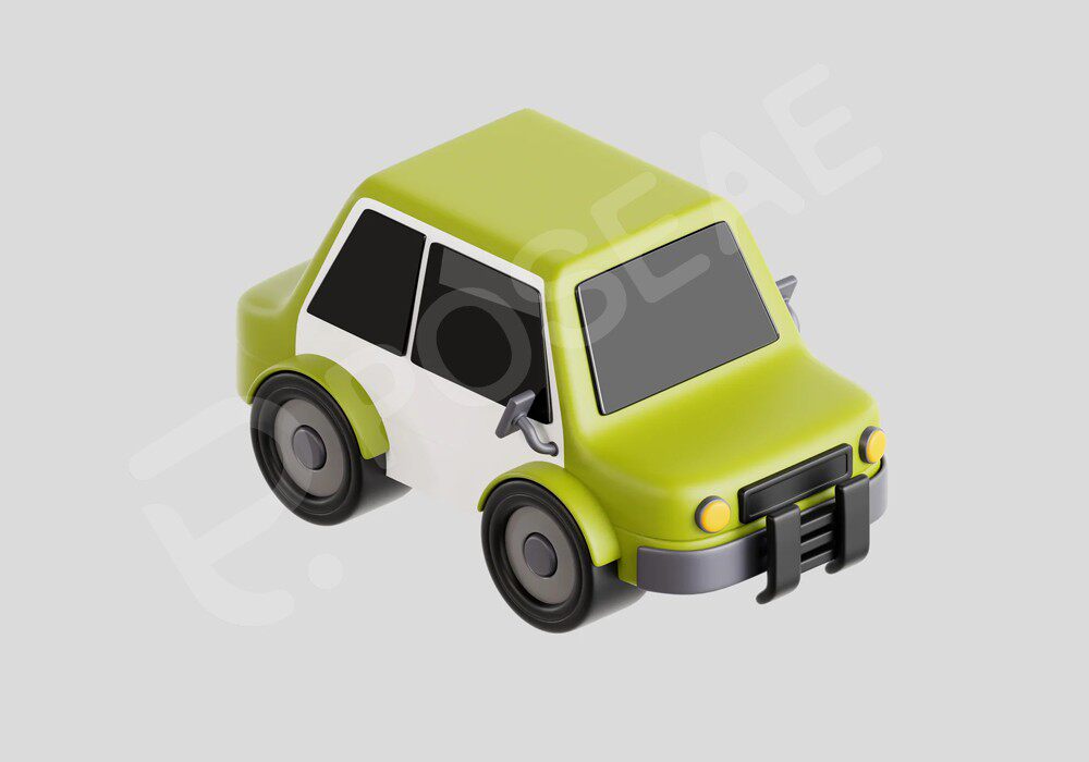 【3D模型】卡通可爱小汽车3D模型-PoseAe