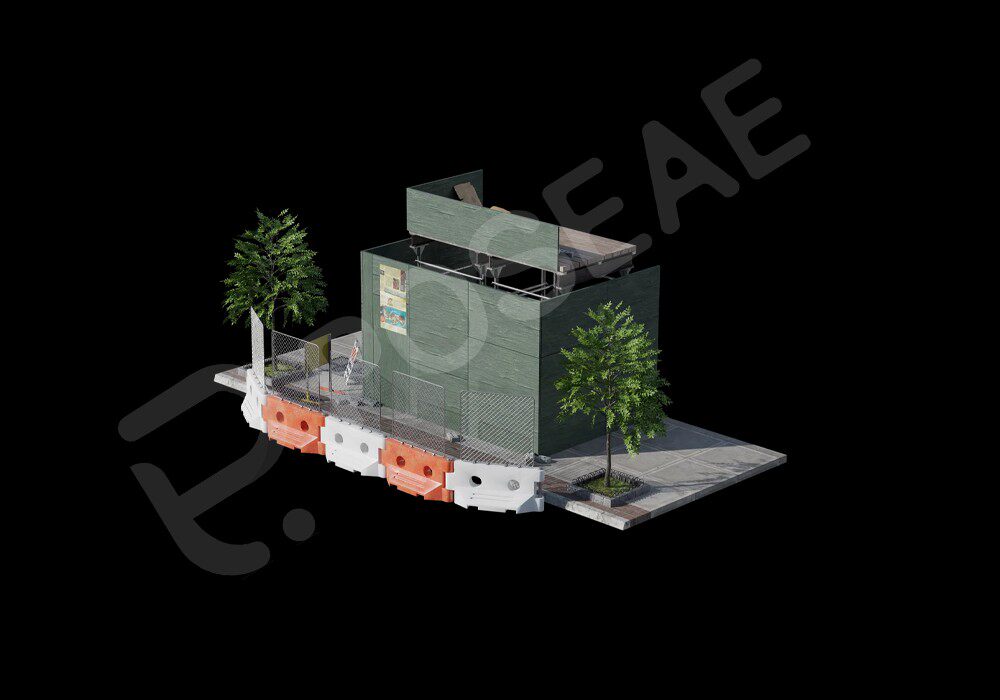 【3D模型】迷你人行道3D模型-PoseAe