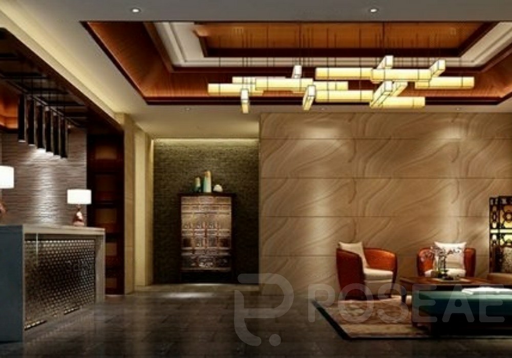 图片[1]-【3D模型】新中式轻奢大厅 3D 模型-PoseAe视频创意库