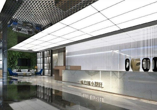 【3D模型】现代轻奢餐饮大厅 3D 模型-PoseAe