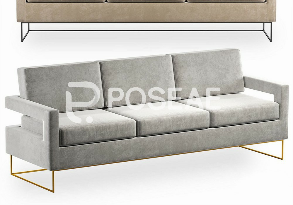 【3D模型】轻奢三人沙发模型-PoseAe