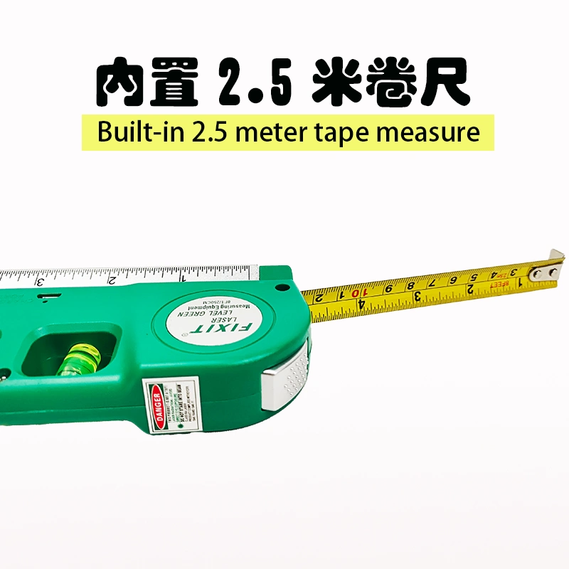 Đèn xanh đo mức sạc pin lithium tia laser màu xanh lá cây dòng tiền đạo kỹ thuật hồng ngoại lắp đặt hình chữ thập trong nhà và ngoài trời