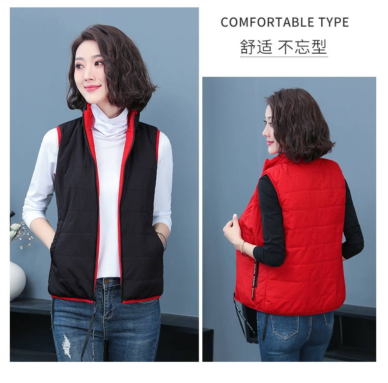 Thông minh nhiệt độ không đổi điện sưởi ấm áo vest cotton cho phụ nữ sạc sưởi ấm sưởi ấm quần áo kích thước lớn áo khoác vest rộng áo phao sưởi quần sưởi điện