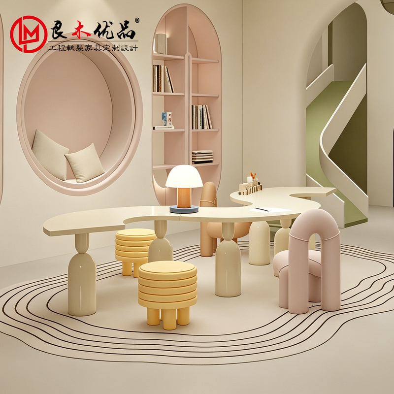 Sales Department Children's Tables and Chairs, Mezzanine Area, Hotel, Shopping Mall, Toddler Parent-Child Play and Reading Area, Special-Shaped S-Shaped Handmade Tables and Chairs Sales Department Children's Tables and Chairs, Mezzanine Area, Hotel, Shopping Mall, Toddler Parent-Child Play and Reading Area, Special-Shaped S-Shaped Handmade Tables and Chairs