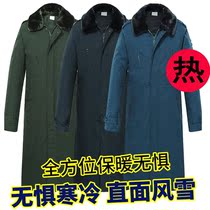 New style uniform coat cold area cotton coat mens thickened winter long warm and cold-proof cotton coat long coat