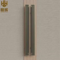 Chinese style light lavish door handle glass door handle imitation antique bronze Hotel office Push Ramen Wooden Door Armrest Custom