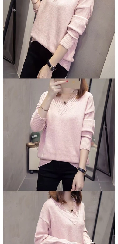 Fat mm quần áo mùa thu và mùa đông mới cộng với phân bón XL áo len mỏng của phụ nữ áo len mỏng áo sơ mi chạm đáy 200 kg áo măng tô nữ dáng dài