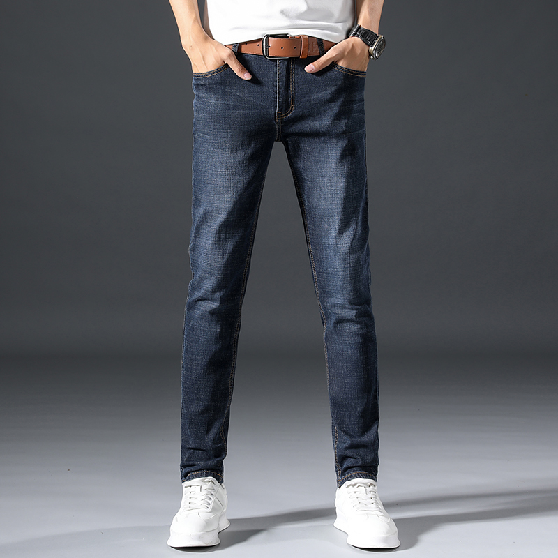 Spring and Autumn Long Pants Men's Jeans Slim 2022 New Summer Stretch Straight Leg Loose Casual Men's Pants