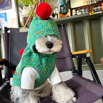 Pet clothes for dogs, autumn and winter, christmas home sleeveless sweaters, cats, small dogs, yorkshire maltese, cute