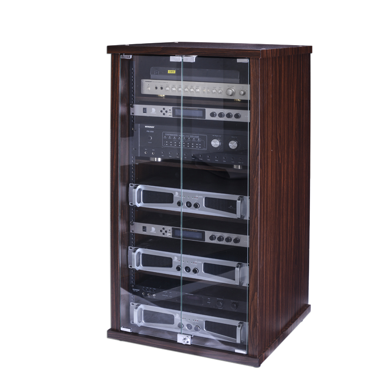 Cinema cabinet Power amplifier rack Mobile audio-visual professional stage equipment equipment Power amplifier cabinet CD cabinet rack
