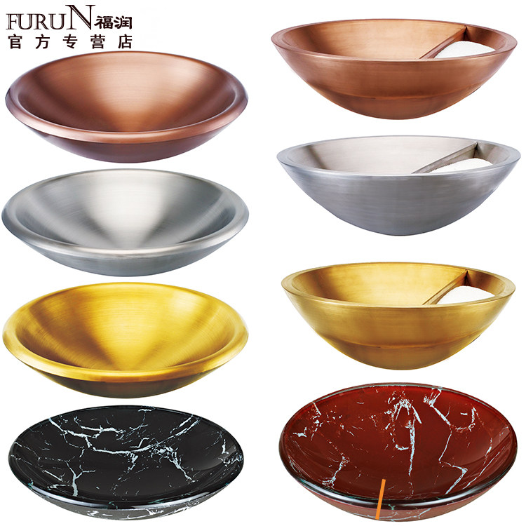 Ash bucket special ash basin ceramic basin seat ash bucket basin ashtray hotel trash can basin extinguishing smoke basin