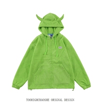 Horns Huffog small crowdsourced frescoed womens spring and autumn slim 2021 New wave of Chaos Chauchios senior sensation