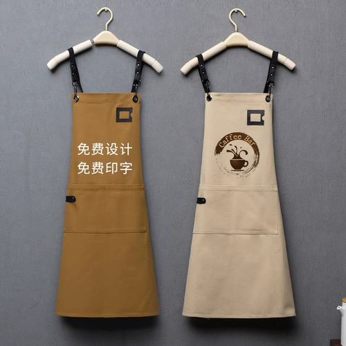 Фартук, водонепроницаемый чай с молоком для маникюра для коммерческого использования для работы, делается под заказ, с печатью вашего логотипа