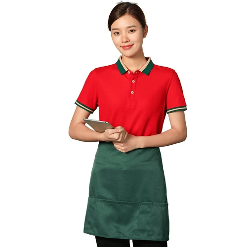 Летняя модная футболка для работы, короткий рукав, с печатью вашего логотипа, делается под заказ