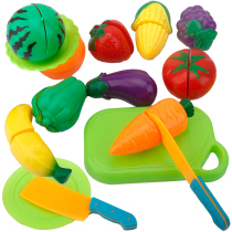 Cutable fruit toy Cut music combination set Boy child house kitchen simulation vegetable girl gift