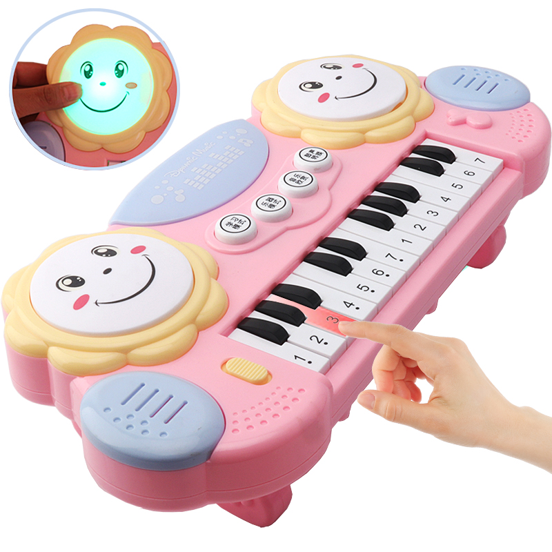 Children's electronic organ baby music clap drum infant early education educational piano toys boys and girls 0-1-3 years old 6