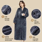 Демисезонная пижама для принцессы, длинная милая коралловая бархатная юбка, фланелевое платье, увеличенная толщина