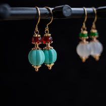 Xiao Gongzi original retro literary and artistic temperament exquisite and elegant earrings accessories earrings