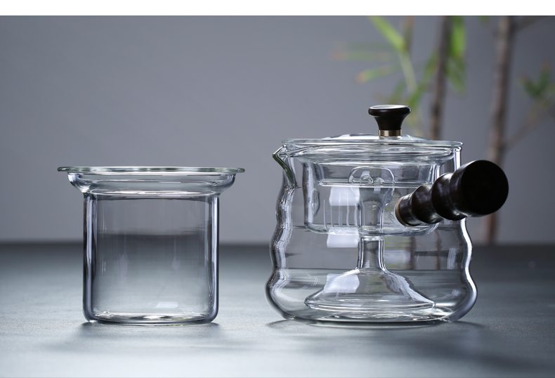 Glass teapot thickening heat boil tea steamer home burn hydropower TaoLu high - temperature steam pot of black and white tea