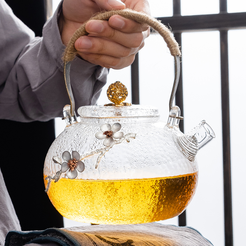 Suit the electric TaoLu boiled tea, the household small office glass kettle pot of Japanese.mute tea stove hammer