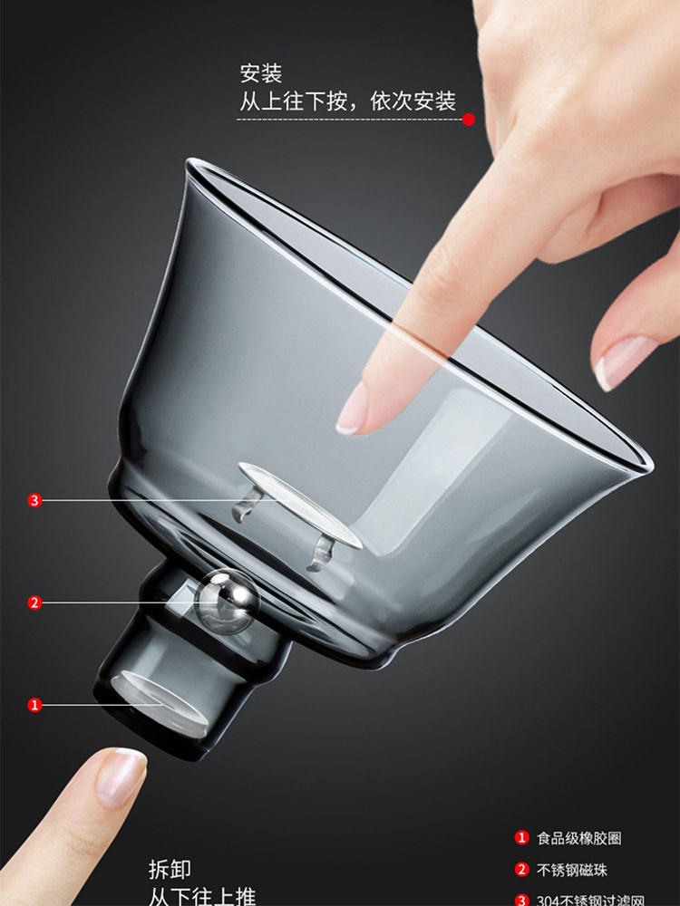 Tea Set for Lazy People, Glass Teapot and Teacups, High-End Home Use, 2025 New Model, Automatic Magic Tool