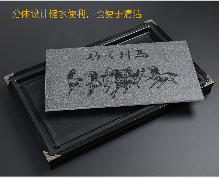 Are young tea tray was solid wood household ceramic tea sea kembat sharply stone drainage type tea table kung fu tea set