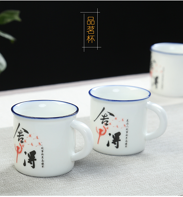 Are young tea set home stone mill creative ceramic teapot kung fu tea cup half full automatic lazy people