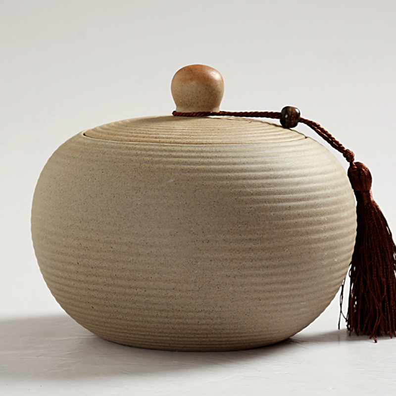 Is Yang large coarse pottery ceramic pu 'er tea pot pot brother wake receives your up tea packaging storage jar