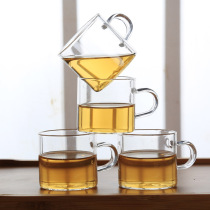 Zheng Yang glass small tea cup Kung Fu master cup single cup of tea utensils