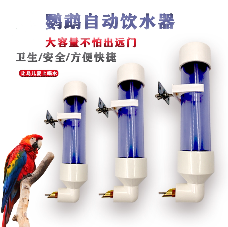 Parrot automatic Drinking water Drinking-type feeding machine water glass in large parrot bird hamster rabbit The Dutch pig
