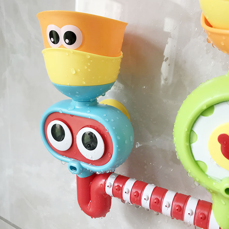 children's water toy folding cup bathing summer baby water toy shower spray spinning pleasure wisdom