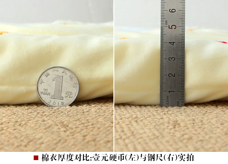 Quần cotton dính liền cho bé 0-3 tháng mùa đông nóng 6 kho báu nam và nữ cộng với nhung dày trẻ sơ sinh mở quần