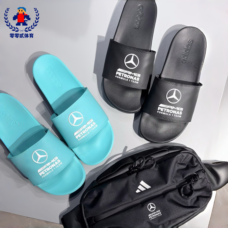 Zero Zero Two Authentic Adidas Mercedes-Amg Petronas F1 Team Slippers Ki6072/Ki6109