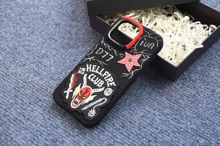 Hellfire Club Demon Embroidered Patch iPhone Case for iPhone 17, 16, 15, 14 and 13 - view 3