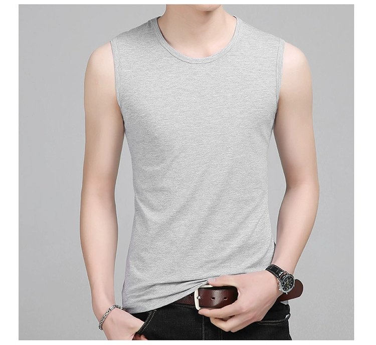 Woodpecker Men Vest nam Tide Cotton Summer Slim Green Trung niên Áo thể thao Áo Cotton Sweat Vest - Lót