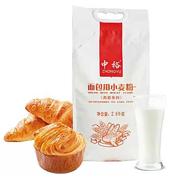 【中裕旗舰店】高筋面粉面包粉2.5kg